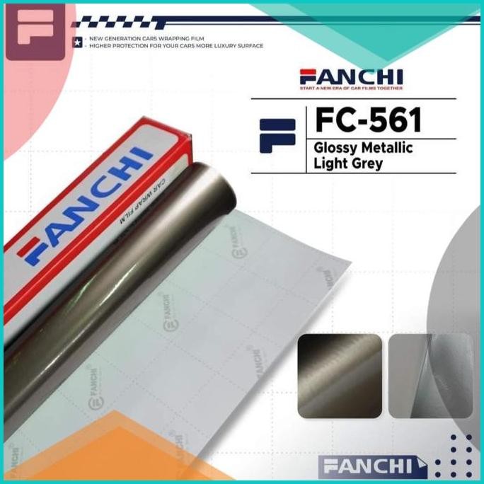 

ROLL Sticker FANCHI FC561 Glossy Metallic Candy Light Grey 50cm ROLL