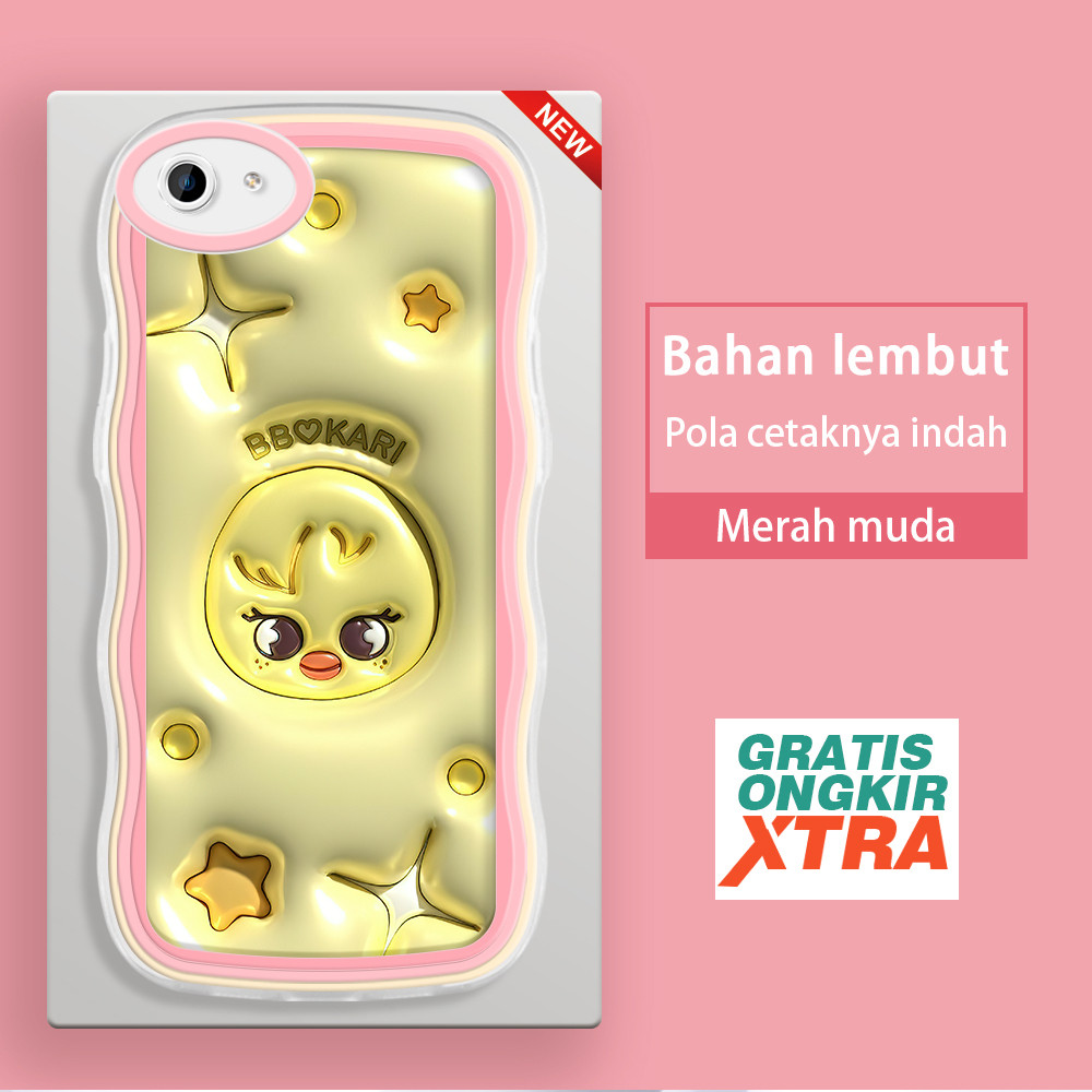 OPPO F1S F3 F5 PLUS F7 YOUTH F11 PRO lite F9 A3 A7X Realme 2 Pro  Casing Ponsel  Pola BbokAri 3D  wa