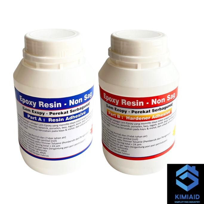 Epoxy Resin Non Sag - 2 Kg - Lem Besi Lem Kayu Karet Plastik Kode Produk 55445