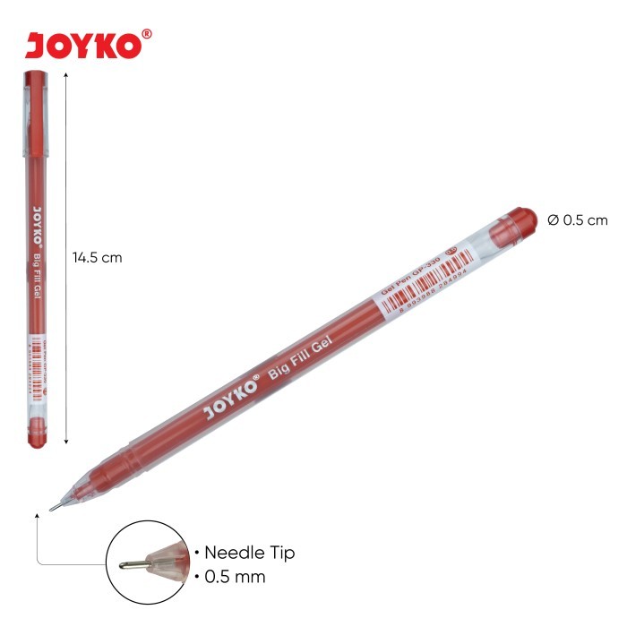 

NEW SERIES GEL PEN PULPEN PENA JOYKO GP-330 BIG FILL GEL 0.5 MM ORIGINAL QUALITY