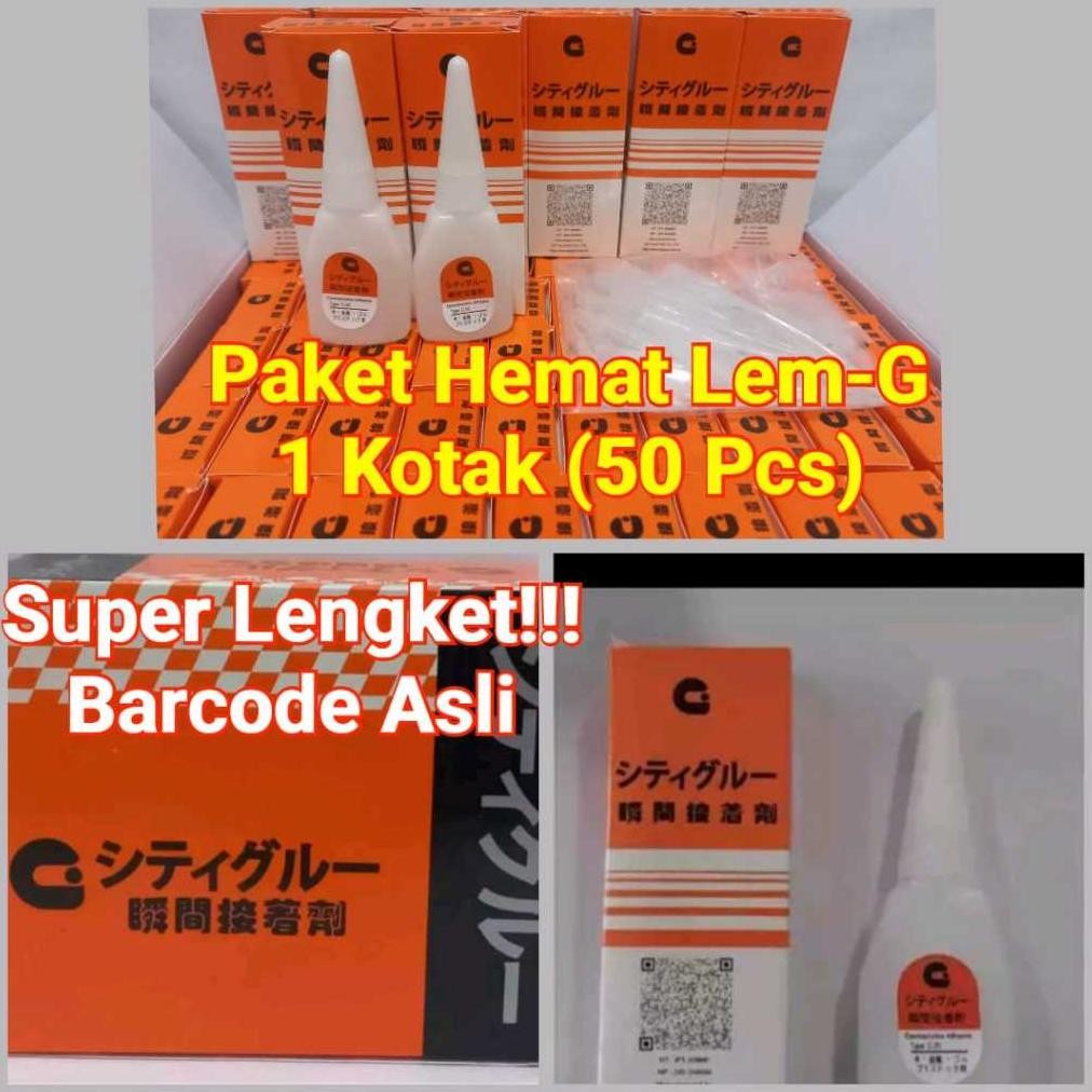 

TERLARIS GROSIR PARTAI!!! PAKET HEMAT Per Kotak isi 50 Pcs Lem G Serbaguna Lem Korea Lem G Barcode, Grosir Murah!!! ka-79