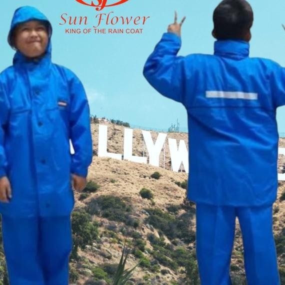 Jas Hujan Sunflower Size S | Kids | Raincoat Ukuran Anak