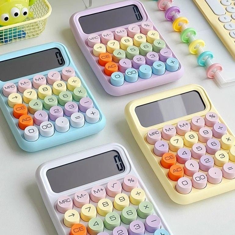 

PROMO kalkulator korea dopamin warna pastel lucu 12 digit tombol mekanik kalkulator kawaii sekolah kantor peralatan alat tulis kantor pink kuning biru kawai hadiah cewek saku kue meja kecil mini portable at-113