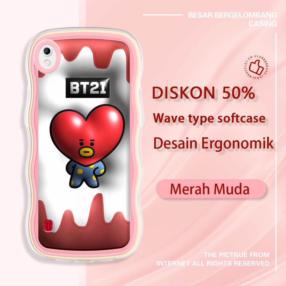 jinsouwe Samsung A10 A30 A30s A31 A32 A20 A20S A21S A22 A23 5G A50 A50S  Casing Ponsel  BT21 Baby TA
