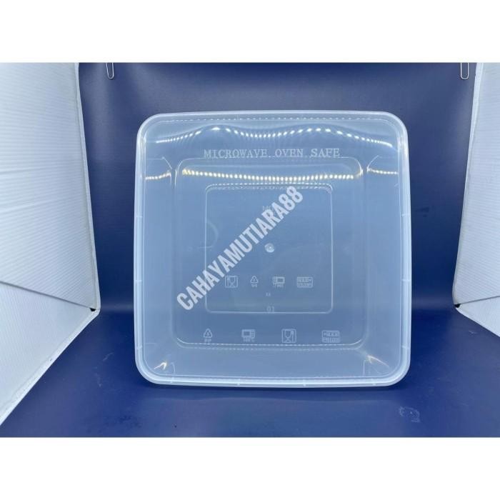 Thinwall /Kotak Makan Persegi/ Box Mika 2000 Ml