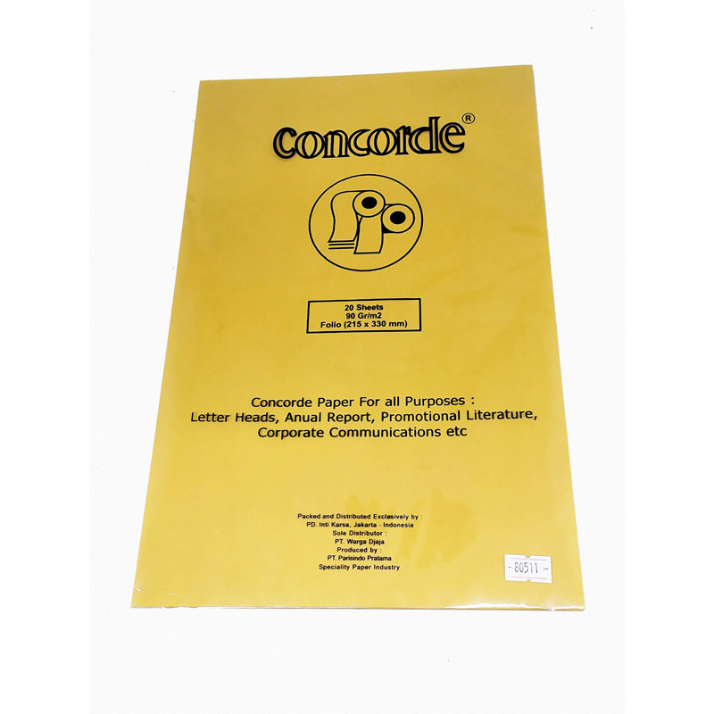 

Gramedia Cirebon - CONCORDE LAID F4 90GSM 80511