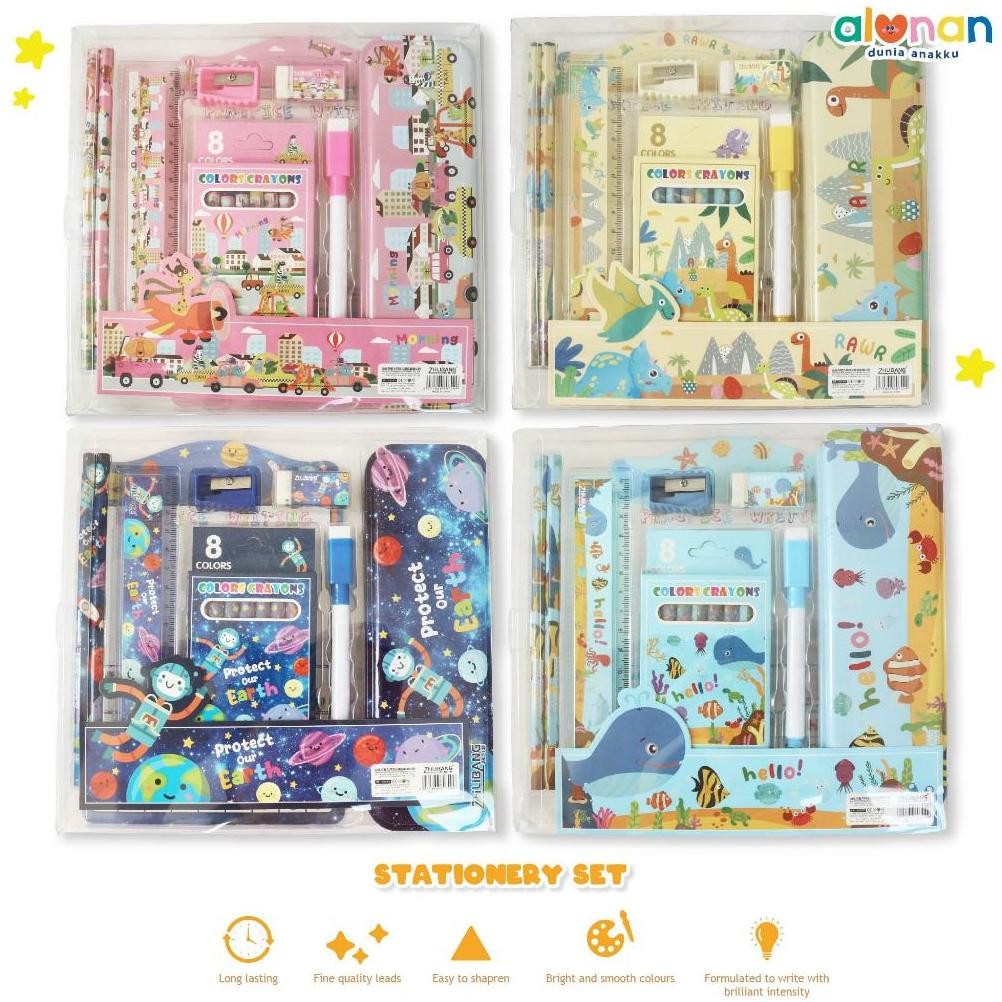 

SALE ALUNAN Kids Stationery Set - Set Alat Tulis Anak Sekolah et-98