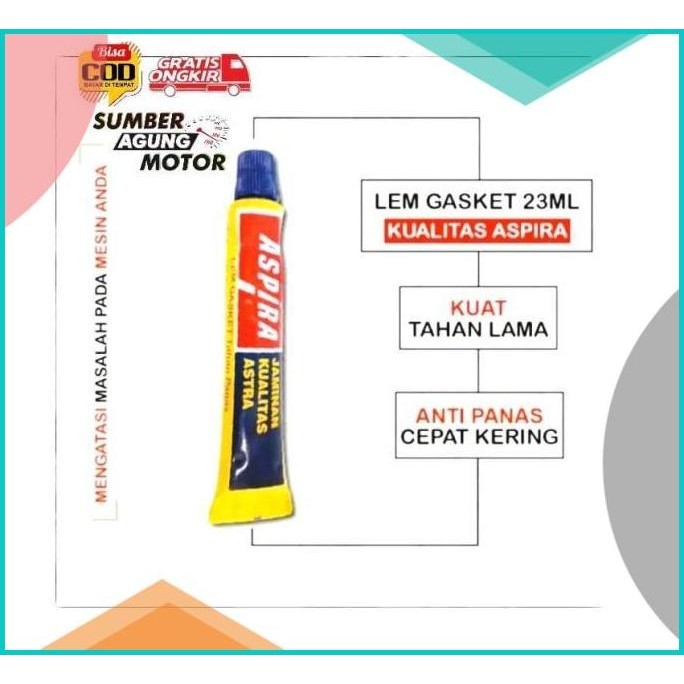 

LEM GASKET LEM PAKING PERPAK ASPIRA JAMINAN KUALITAS ASTRA 11-G023ML