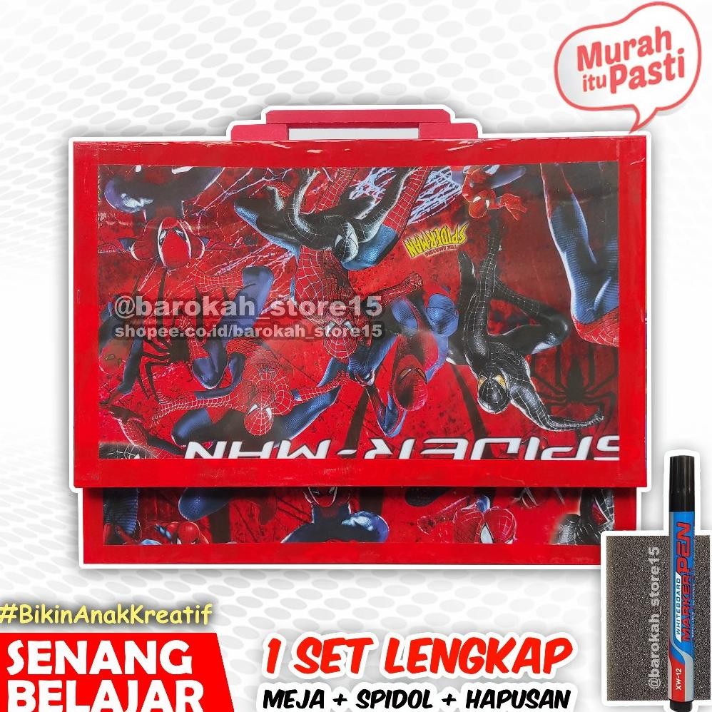 

er-56 Meja Belajar Papan Tulis Anak Karakter White Board Penyangga Kayu Minimalis Ekonomis Kado Anak Terlaris