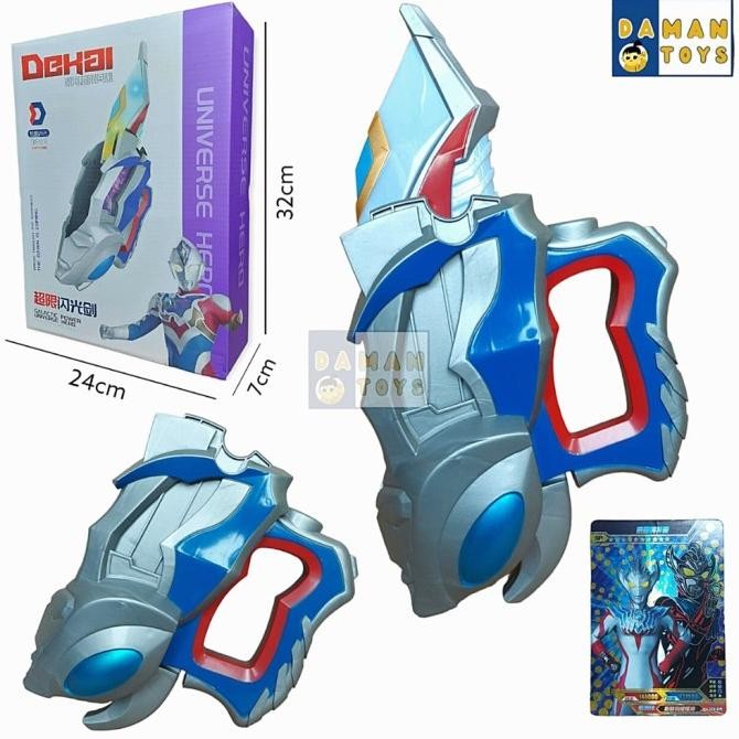 Mainan Ultraman Decker DX Ultra D-Flasher Card Holder Senjata Ultramen