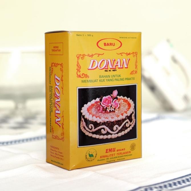 

Tepung Kue DONAN Klasik Bahan Dasar Cake Mix 1kg 2x 500 PreMix Instan