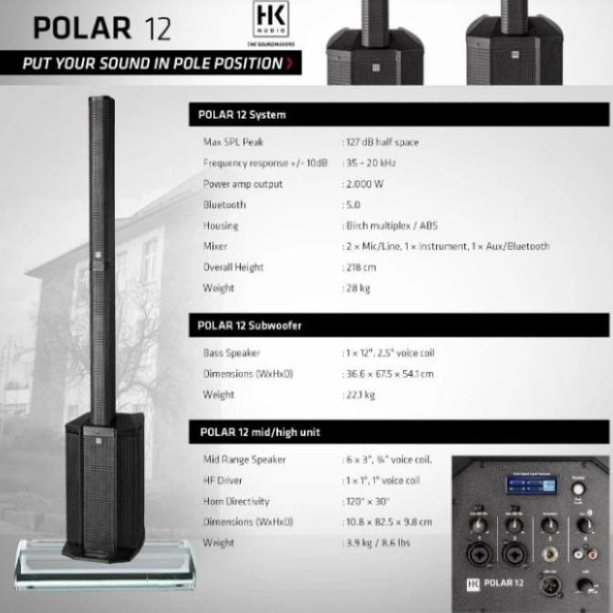 Speaker Aktif Hk Polar 12/Speaker Aktif Satelite Hk Polar12/Speaker Hk Polar12 Original