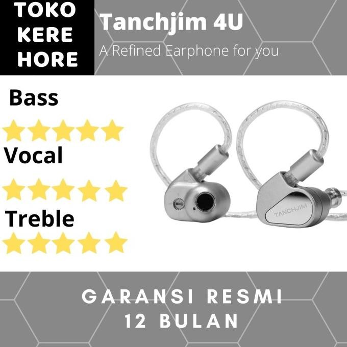 Tanchjim 4U For U Dmt4 Lcp Dynamic Driver In Ear Metal Earphone