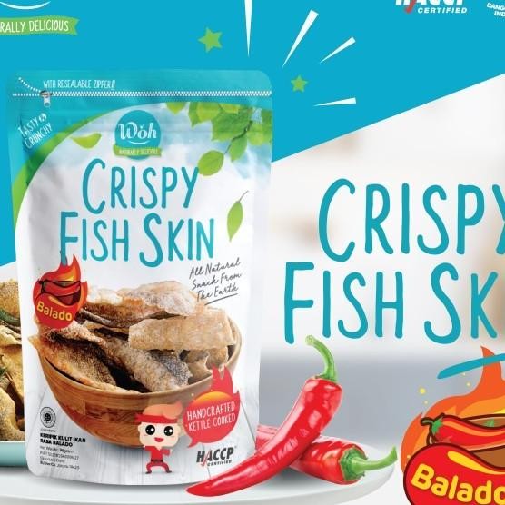 

Woh Crispy Fish Skin Balado 30 Gr Keripik Kulit Ikan D Pedas Balado