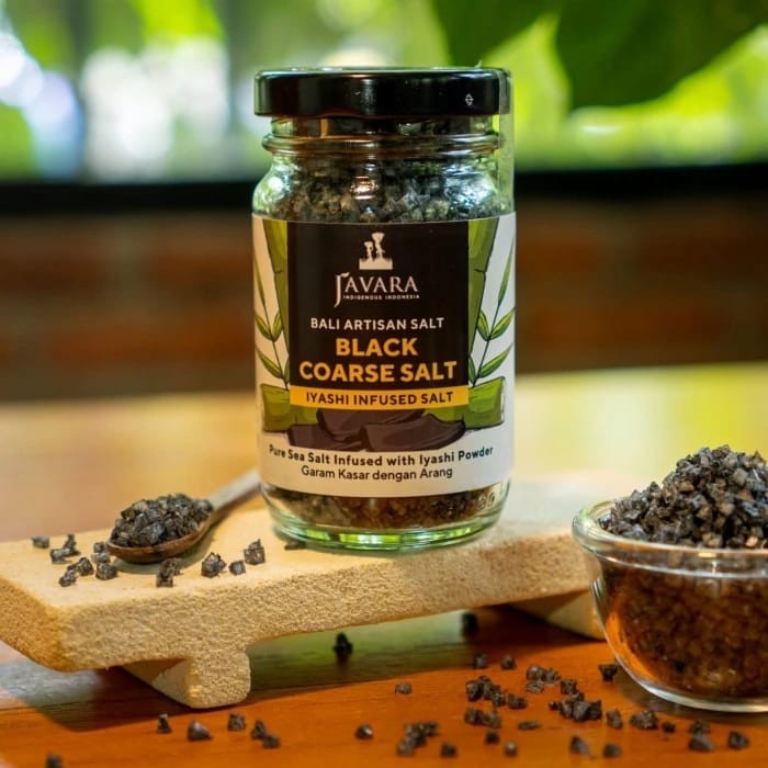 

Javara - Black Coarse Salt ( Iyashi Infused Salt ) - 90Gr - Adelineez