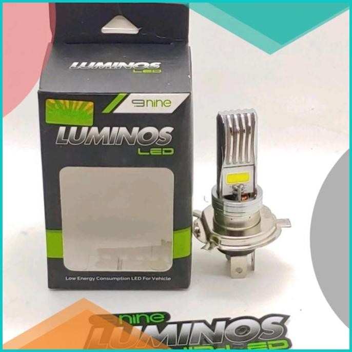 LAMPU LED H4 COB NINE WHITE HI LOW AC DC UNTUK MOTOR BISON KLX 140BZ4