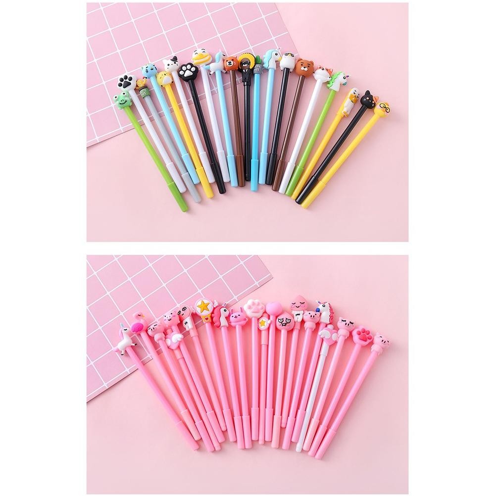 

vb-8 HL0078 Pena Karakter Set Pouch Isi 20 Pcs Tempat Pensil Transparan Zipper Bag S1032 Hemat