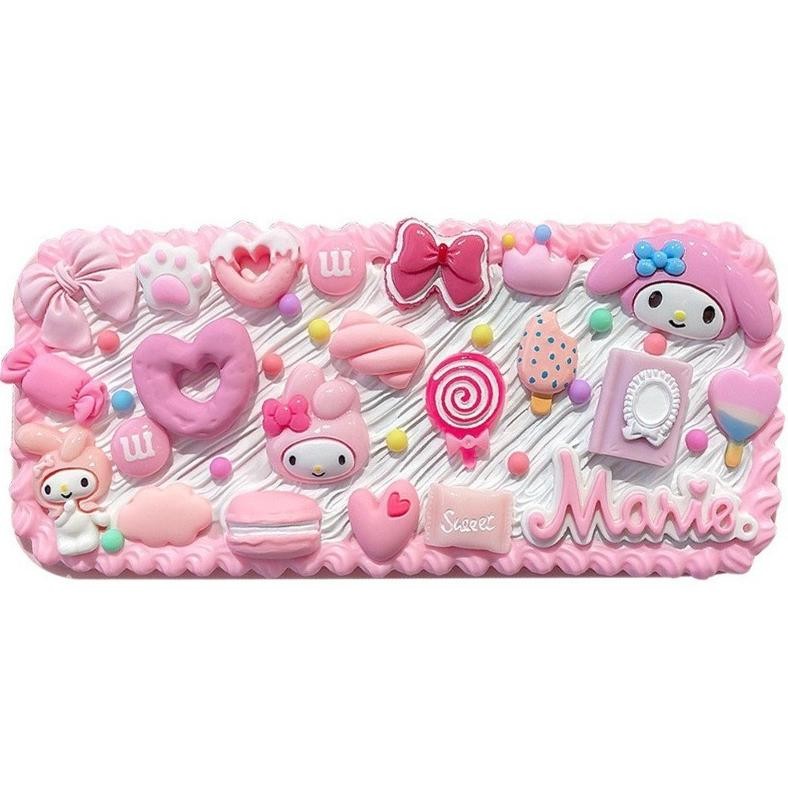 

tre-57 Kit Kotak Pensil DIY Deco Cream Kit DIY Pensilcase Sanrio Soft Clay Cream Kotak Pensil Kotak Stationery Terlaris