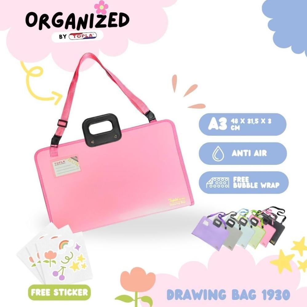 

Termurah Topla Drawing Bag 1930 A3 / Tas Gambar / Tas Tempat Buku Gambar / Tas Buku Gambar Kekinian