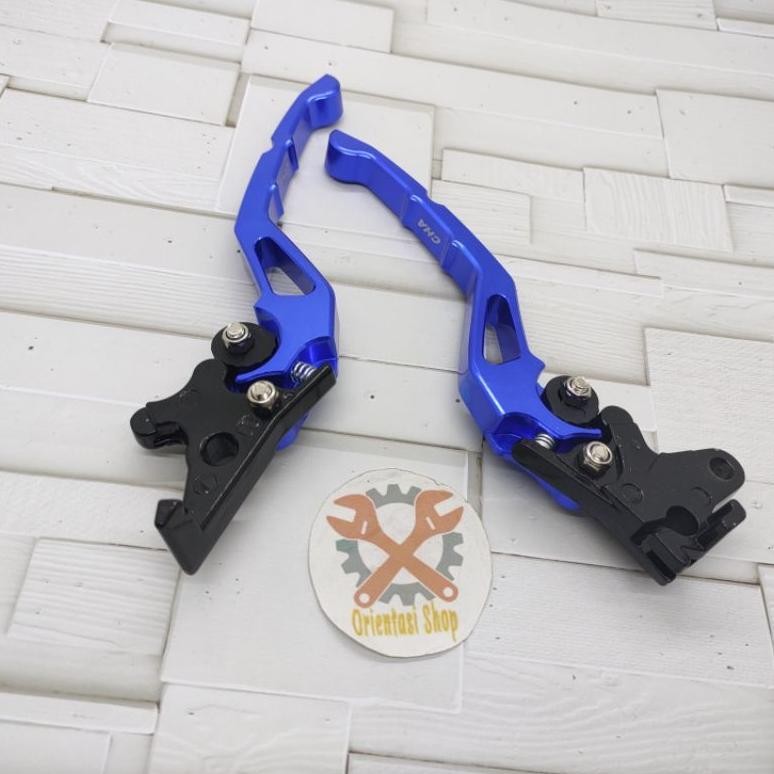 sa-324 Handle sisik stelan cnc baet+ handgrip carbon+ selang rem depan 95cm+ kleman selang+ footstep