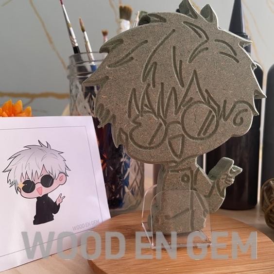 

EVY-510 DIY Wood Character Painting Mewarnai Melukis Mainan Edukatif Anak Hampers Souvenir Kayu Karakter Gojo Satoru | Woodengem Sale