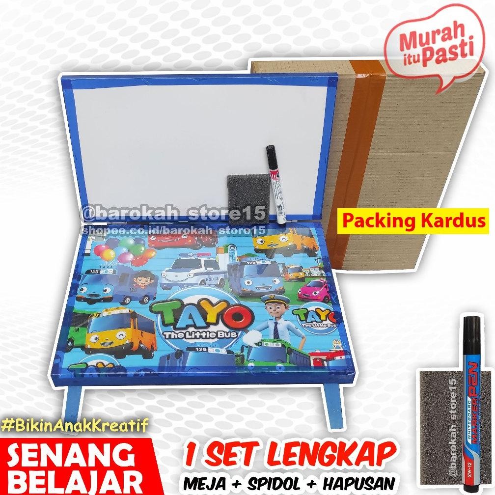 

TR24 Meja Belajar Papan Tulis Anak Karakter White Board Penyangga Kayu Minimalis Ekonomis Kado Anak Terlaris