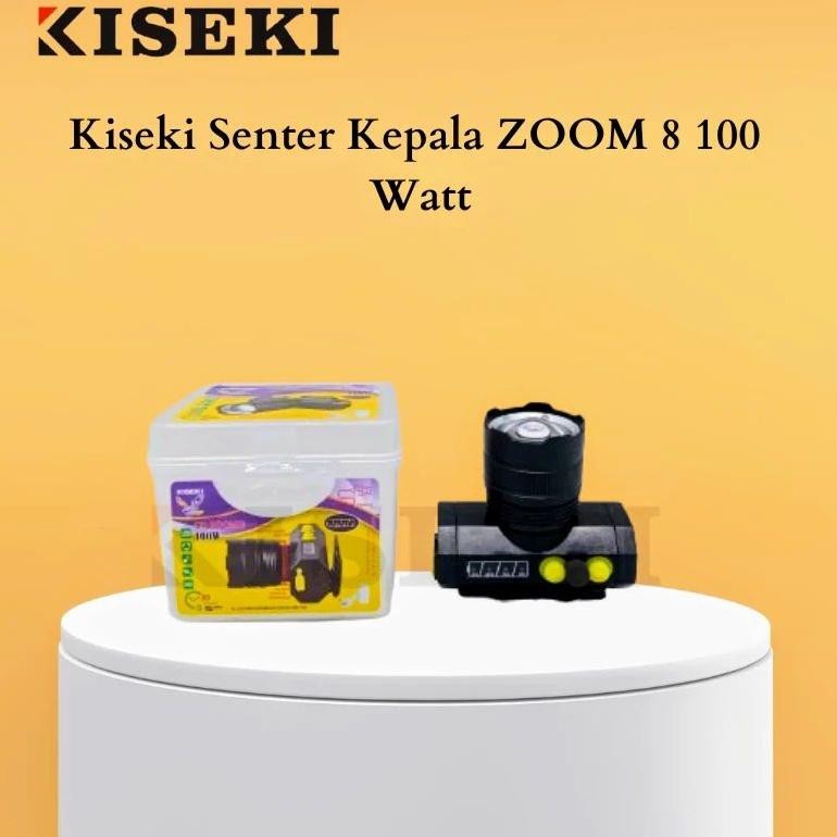 ede-78 Senter Kepala Kiseki 100watt ZOOM 8, Kiseki Senter Zoom Hemat