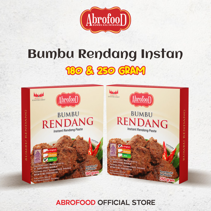 

Sale Bumbu Rendang Instant Abrofood 250 Gr (Pcs)