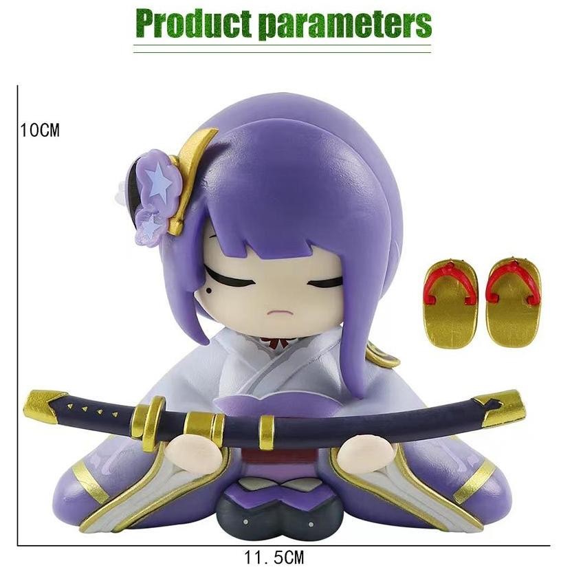 Action Figure Raiden Shogun Genshin Impact Figure Chibi