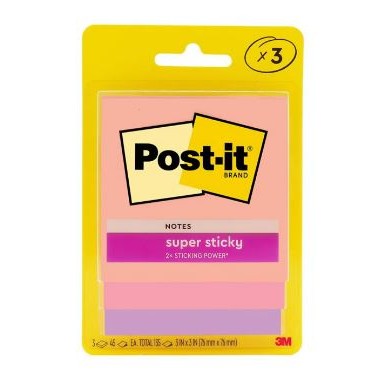 

Gramedia Cirebon - 3M POST IT STICKY NOTES FLAMINGO- 3 PADS/PACK- 3X3