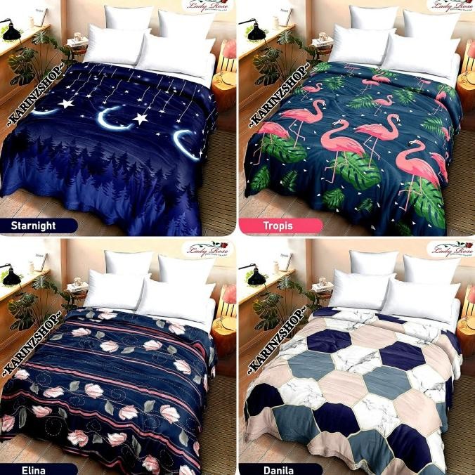 NEW Selimut Lady Rose uk. 160x200 STARNIGHT/TROPIS/DANILA/ELINA