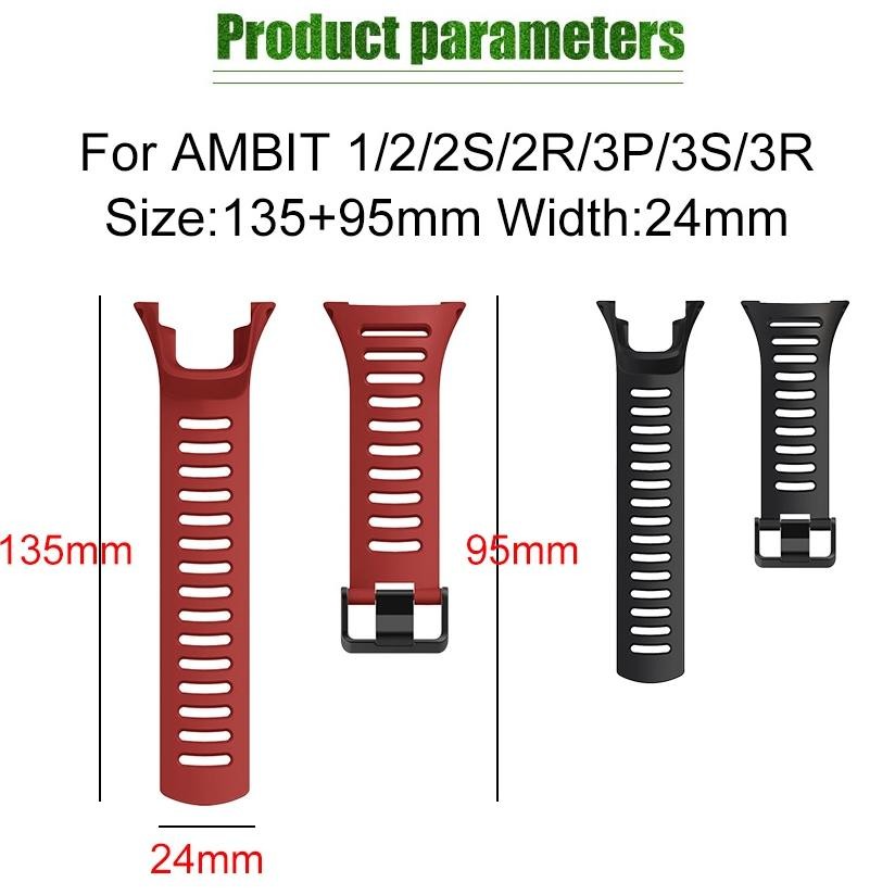 Aksesoris Jam Tangan lainnya P20Q Watch Strap Simple For Suunto 3 Fitness - Tali Jam Tangan 20mm Rub