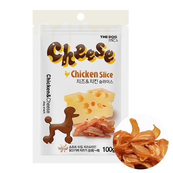The Dog Chicken Cheese Slice - Snack Korea Anjing - Snack Hewan Import P19A
