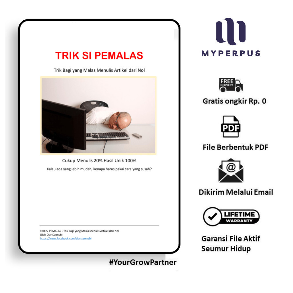 

110. TRIK SI PEMALAS TRIK BAGI YANG MALAS MENULIS ARTIKEL DARI NOL - [-]
