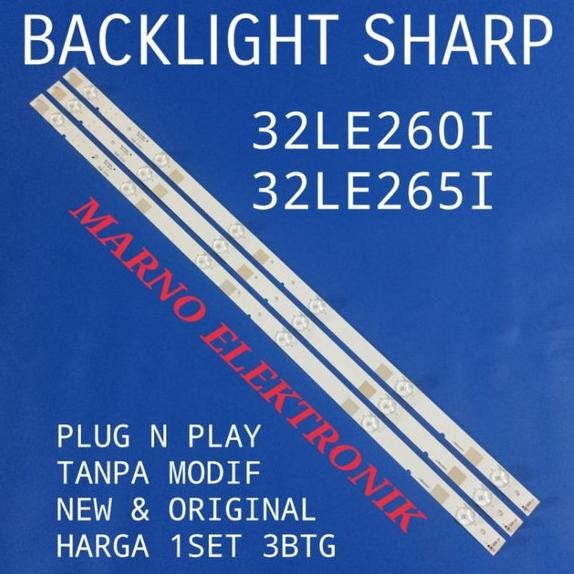 BACKLIGHT TV SHARP 32LE260I 32LE265I LED BL TV SHARP 32LE2601 32LE2651 BACKLIGHT LC-32LE265I LC-32LE