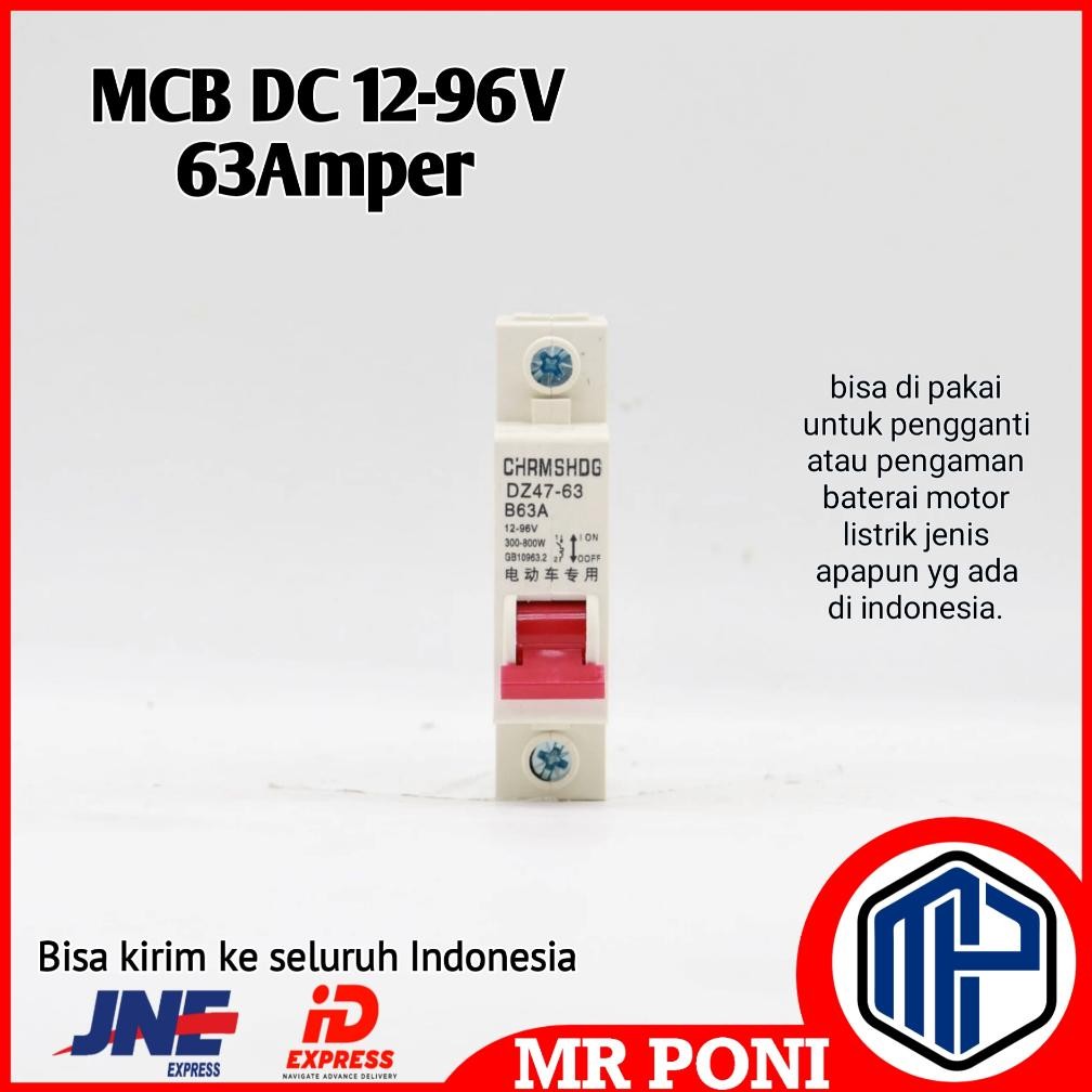 Premium MCB SEPEDA & MOTOR LISTRIK DC 12~96V 63A