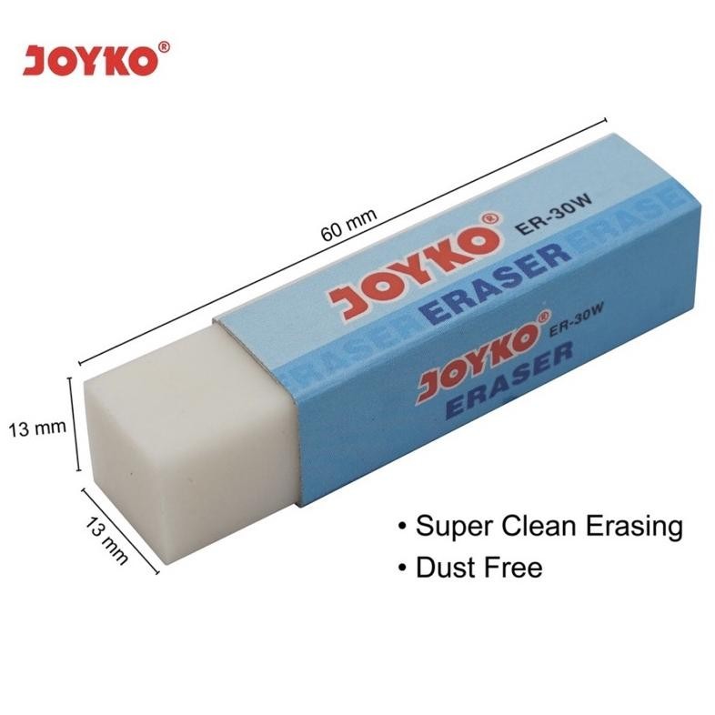 

ERASER PENSIL MEREK JOYKO / PENGHAPUS MEREK JOYKO ER-30W PUTIH / EB-30 HITAM / EB-30 WARNA(EB-30CO)