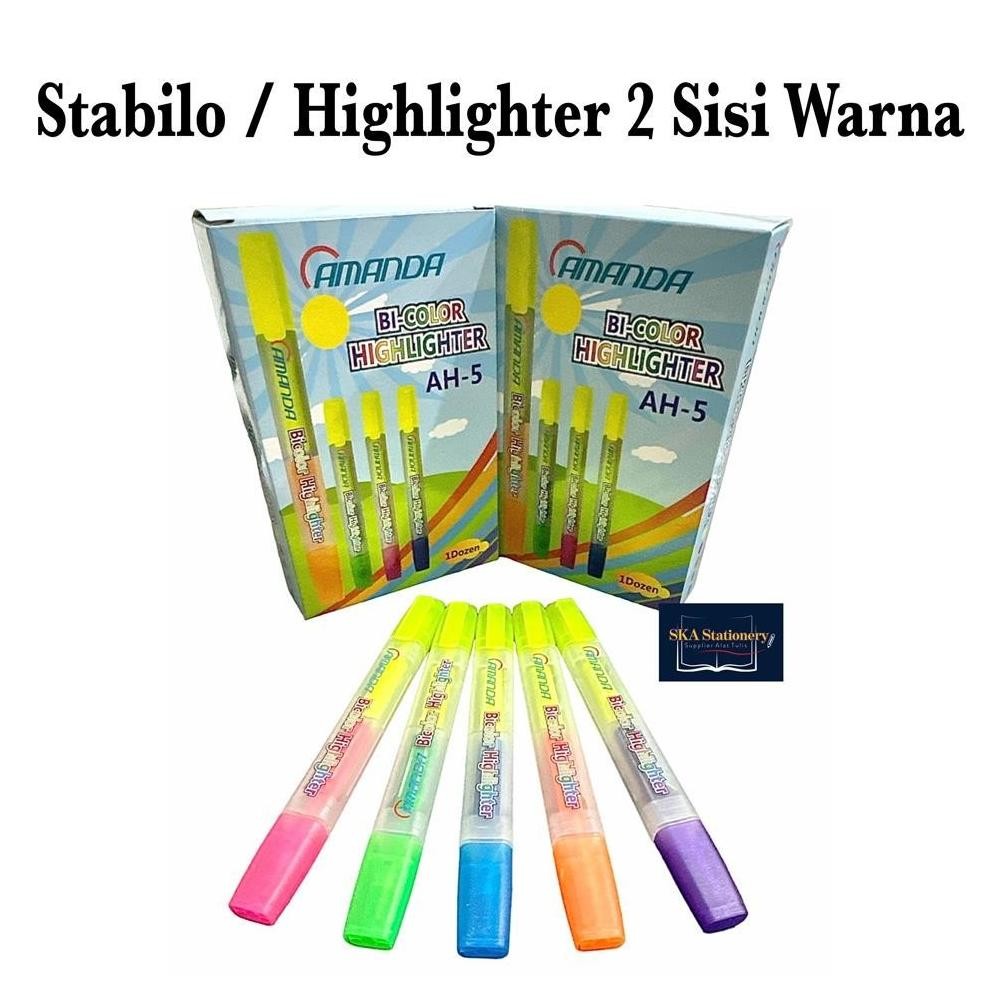 

Stabilo 2 Sisi Warna / Highlighter (Pcs)