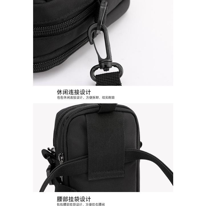 PROMO Tas Pria Selempang Slempang Tas Pria Tas Mini Travel Tas Pinggang Pria HP SUOYATE Original fg-