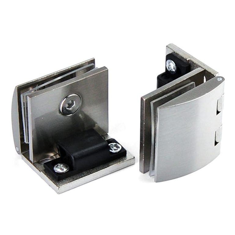 Premium Engsel Jepit Pintu Lemari Kaca 90 Derajat Engsel Kaca Showcase Samping Hinge Glass Cabinet H