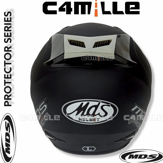 Helm MDS Protector Hitam Doff black dop