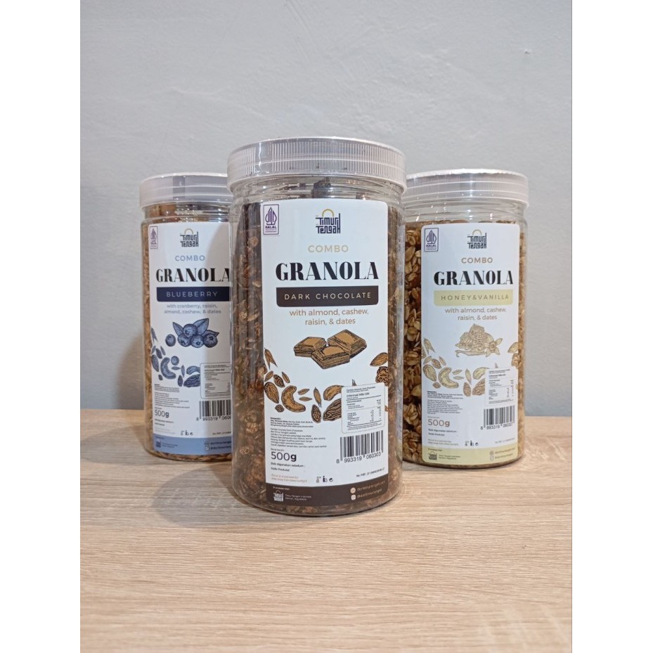 

Granola Cemilan Sehat Dari Campuran Oat Kismis Kurma Dan Kacang - Kacangan Kering Ukuran 500gram