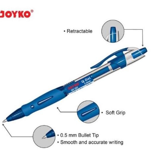 

fgk-24 PULPEN GEL JOYKO Q Gel GP-265 / PULPEN JOYKO 0.5 mm [12 pcs] Terlaris