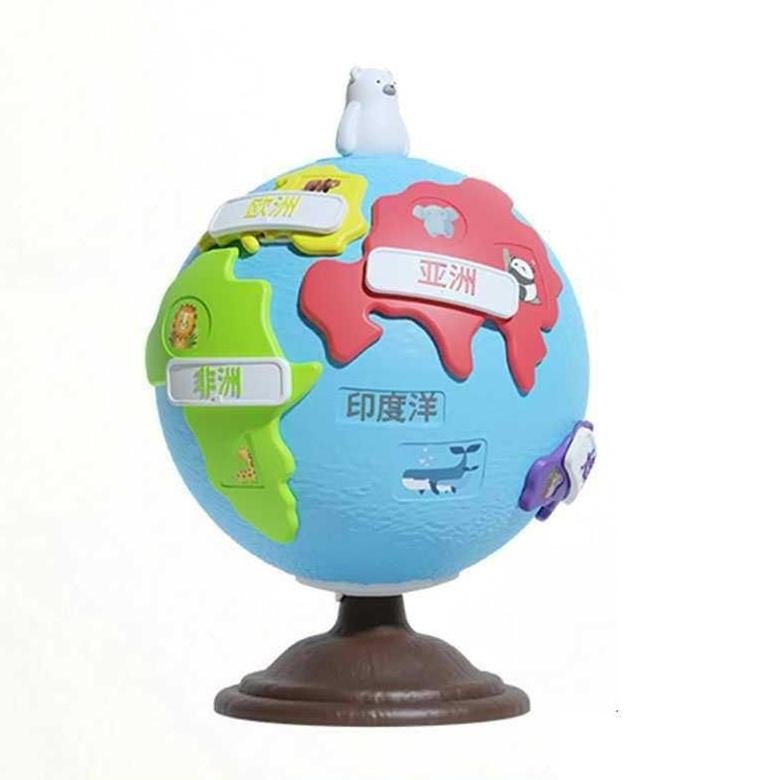 Premium Mainan Puzzle Globe Puzzle Bola Dunia Untuk Edukasi High Quality