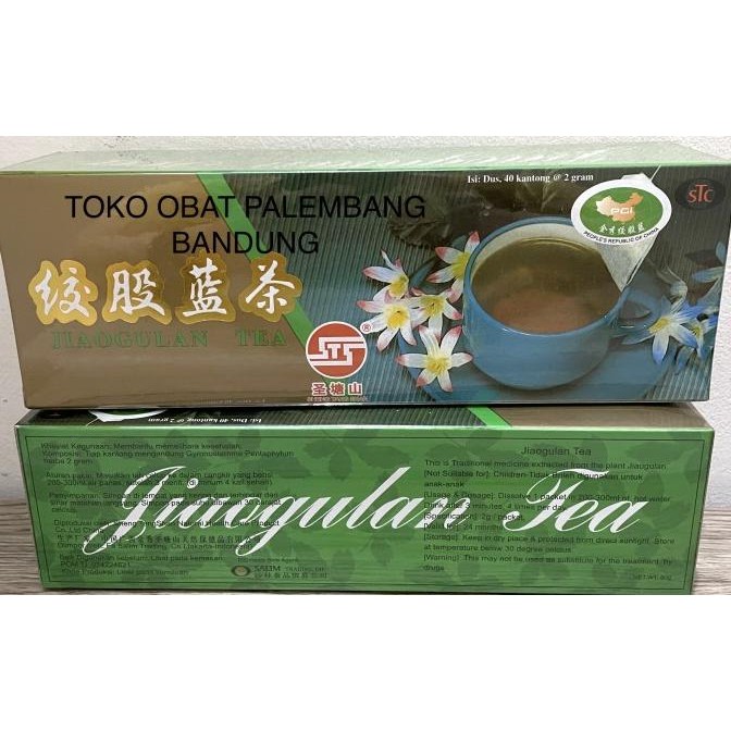 

Jiao Gu Lan Tea Jiaogulan 40Kantong @2Gram Teh Kolestrol Darah Tinggi