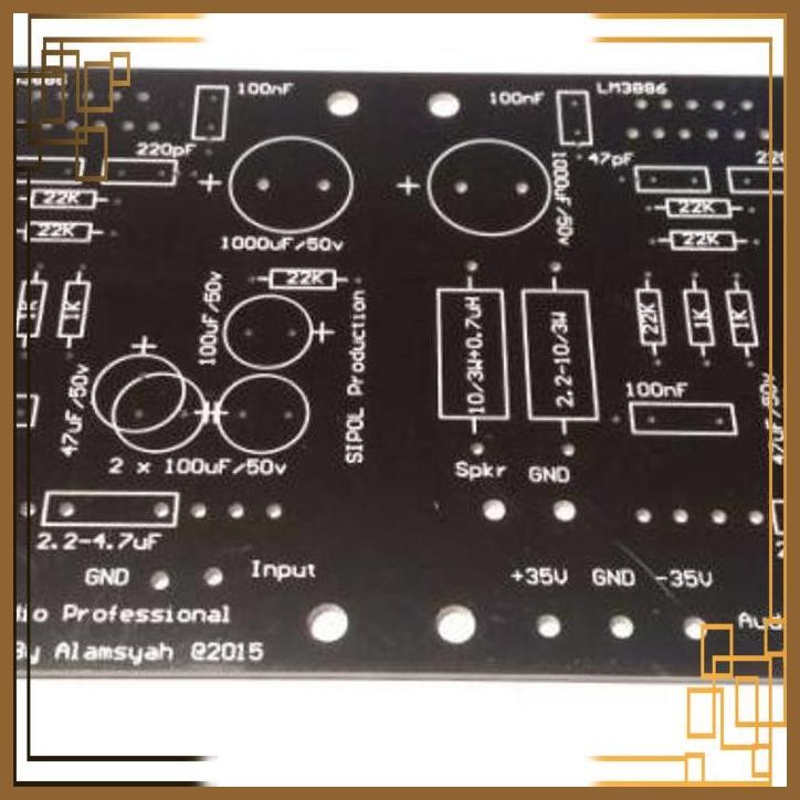 [SPL] PCB GAIN CLONE 3886 STEREO PERTINAX