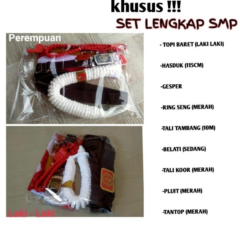 

rt-69 ALAT SET SD,SMP// PRAMUKA LENGKAP TINGAL PAKAI Berkualitas