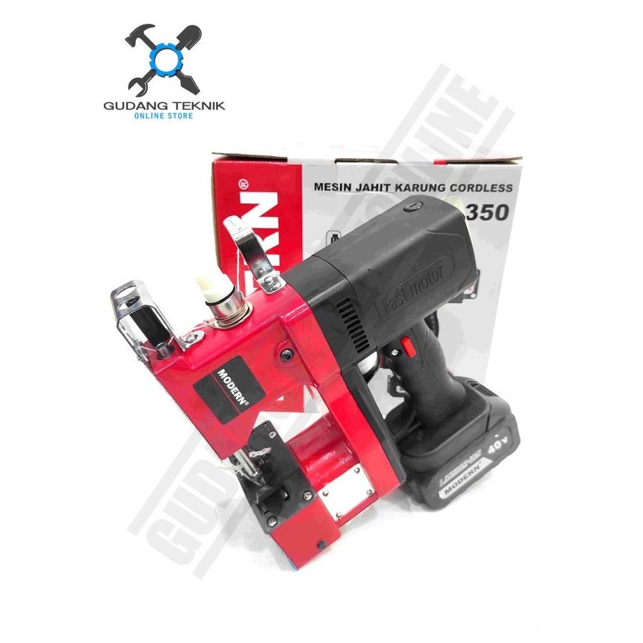 New! Mesin Jahit Karung Baterai Portable Modern M9350 Cordless Goni Karung