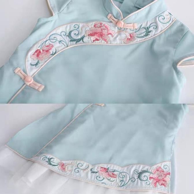 oiu Girl cheongsam dress chinese traditional dress chinese new year dress TERLARIS
