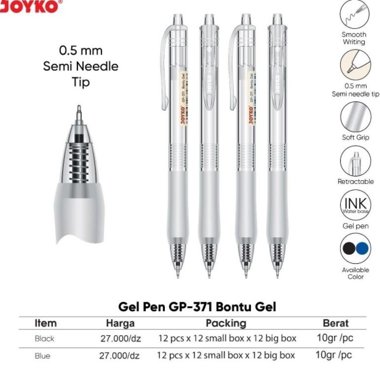 

er-87 Gel Pen GP - 371 (Bontu Gel) Joyko Murah